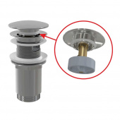 Донный клапан для умывальника CLICK-CLAK 1 1/4" с большой заглушкой Alcaplast A392C Донный клапан для умывальника CLICK-CLAK 1 1/4" с большой заглушкой Alcaplast A392C