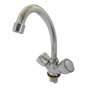 Смеситель двухвентильный для кухонной мойки Ledeme L5909 хром