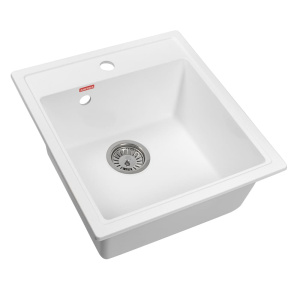 Мойка кухонная ARFEKA DALAGO белая из искусственного камня (465 х 500 х 190 мм)