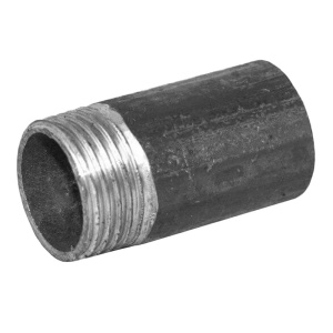 Резьба стальная чёрная Ду 15 L=50 мм, удлиненная, Россия