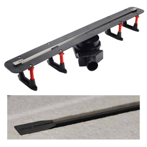 Душевой трап щелевой 750 мм Pestan Confluo Slim Line BLACK MATTE (чёрный матовый)