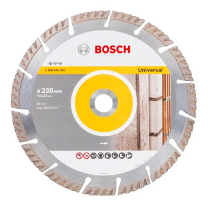 Диск алмазный отрезной 230 х 22.2 мм BOSCH Turbo Standard for Universal Диск алмазный отрезной 230 х 22.2 мм BOSCH Turbo Standard for Universal