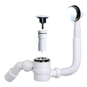 Сифон для ванны CLICK/CLACK с верхней прочисткой McALPINE MRB11