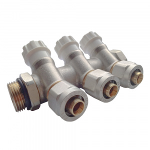 Коллектор вентильный APE 16 х 3/4" (3 выхода)