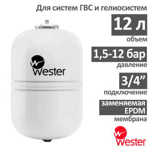 Расширительный бак Wester WDV 12