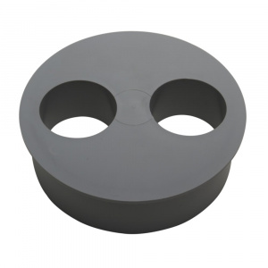 Заглушка 110 мм, редукция 2 х 40 мм STYRON арт. STY-110-44 Заглушка 110 мм, редукция 2 х 40 мм STYRON арт. STY-110-44