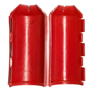 Втулка разборная защитная на теплоизоляцию для труб 16-20 мм красная, ЮстаПласт РБ