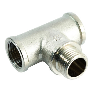 Тройник переходной ВР/НР/ВР 3/4" латунный никелированный General Fitings