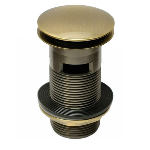 Донный клапан для раковины McALPINE CW60-АB Cliсk-Claсk бронза 1 1/4" с переливом