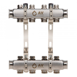 Коллекторная группа для отопления на 4 выхода AV Engineering AVE162