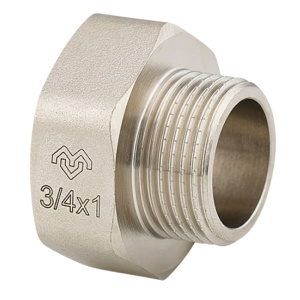 Переходник ВР-НР 1/2" х 3/8" под ключ, никелированный VARMEGA