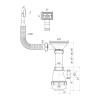 Сифон для мойки с гибким переливом 3 1/2" х 40 мм Ани Грот А0145S