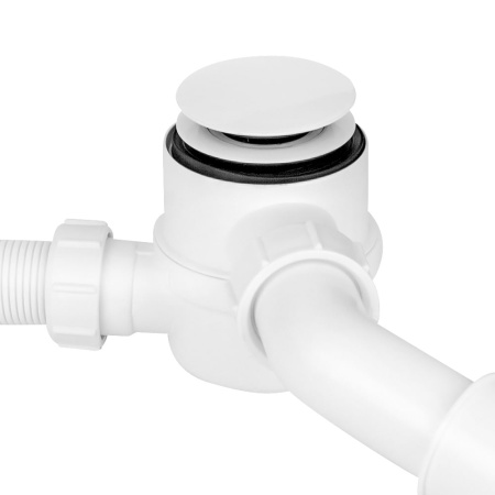 Сифон для ванны "клик-клак" McALPINE белый, арт. HC2600CL-WH