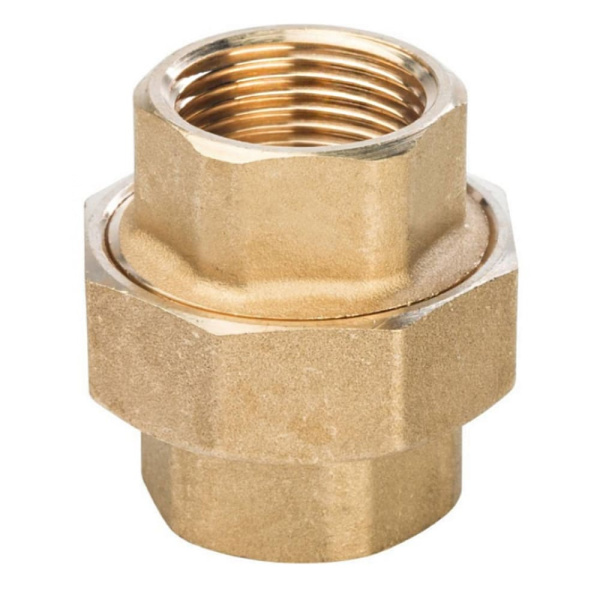 Американка 1 1/4" ВР разъемное соединение (конусное), латунь, STOUT