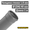 Труба канализационная ПП внутренняя Armakan 40 х 1.8 х 1000 мм