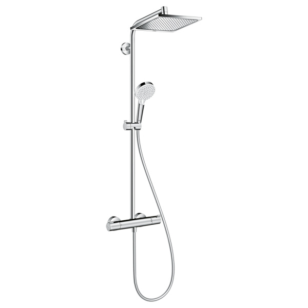 Термостатическая душевая система Hansgrohe Crometta E 240 1jet Showerpipe 27271000