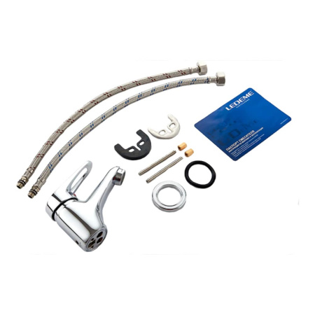 Смеситель для умывальника Ledeme L1013 хром