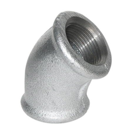 Угол чугунный оцинкованный 45° х 3/4" ВР Platinum Gebo