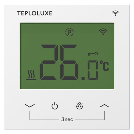 Терморегулятор электронный Pontus wi-fi Белый (программируемый), Теплолюкс