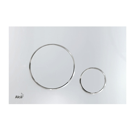 Комплект инсталляции 5 в 1 Alcaplast с глянцевой хромированной кнопкой М 671