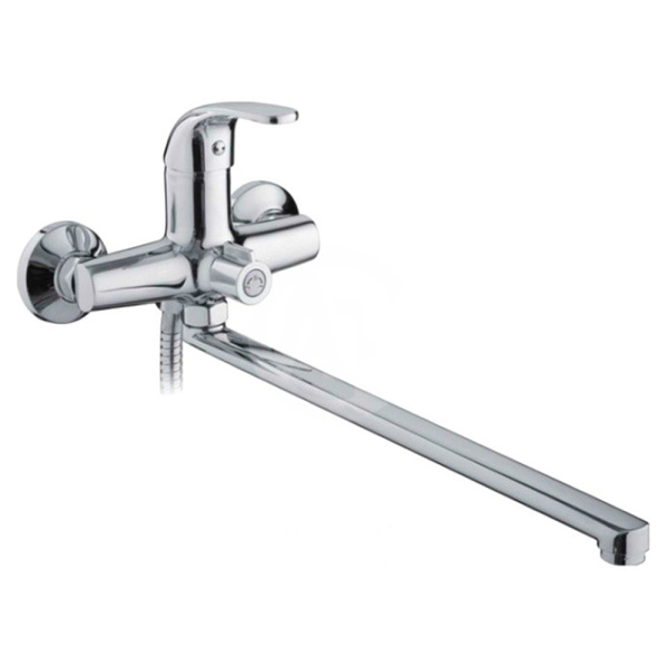 Смеситель для ванны Ledeme L2235 с длинным изливом 350 мм хром