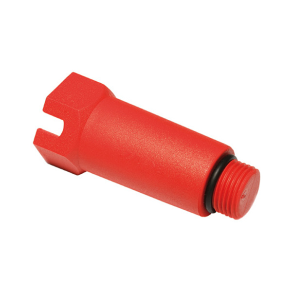 Пробка ПП длинная красная 1/2"НР ЮстаПласт Беларусь