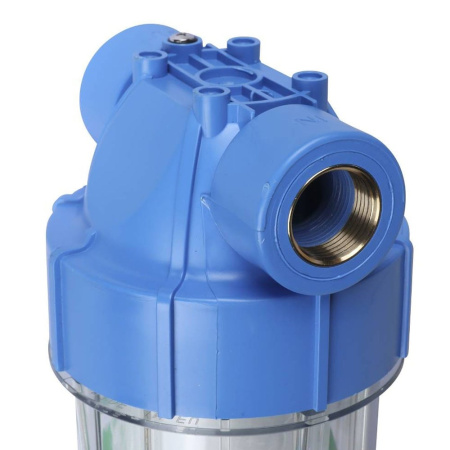 Магистральный фильтр для очистки воды 1/2" ВН 10SL AquaFilter FHPR12-HP1 усиленный с картриджем