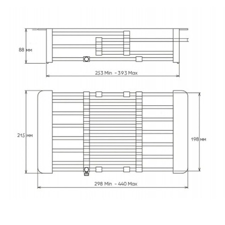 Мойка кухонная WISENT WGS-35050B Графит (500 х 500 х 220 мм)