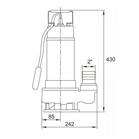 Насос погружной фекальный с измельчителем A&P Marvel CD 1.3