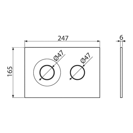 Кнопка смыва для инсталляции Alcadrain Dot.Dot. M1978-7 (Alcaplast), черный-мат/золотой-мат