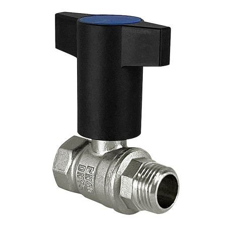 Кран шаровой 3/4" ВР/НР с Т-образной ручкой (синий) VALFEX
