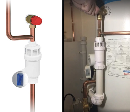 Сифон с сухим самозакрывающимся клапаном 25 х 40 мм McALPINE MACTUNE-2