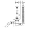 Сифон для ванны CLICK/CLACK с верхней прочисткой McALPINE MRB11