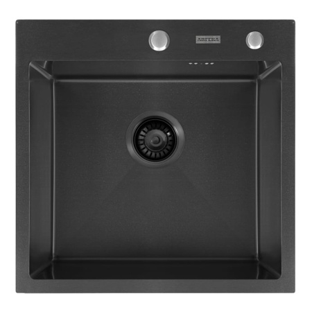 Мойка кухонная ARFEKA ECO AR Чёрная (500 х 500 х 200 мм)