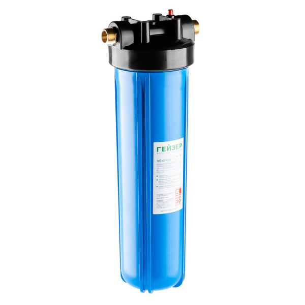 Магистральный фильтр для очистки воды 1" BB20 Гейзер Джамбо 20ВВ Магистральный фильтр для очистки воды 1" BB20 Гейзер Джамбо 20ВВ