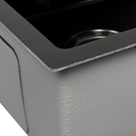 Мойка кухонная ARFEKA ECO AR Чёрная Декор (500 х 500 х 200 мм)