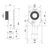 Сифон для писсуара Alcaplast A45C вертикальный отвод