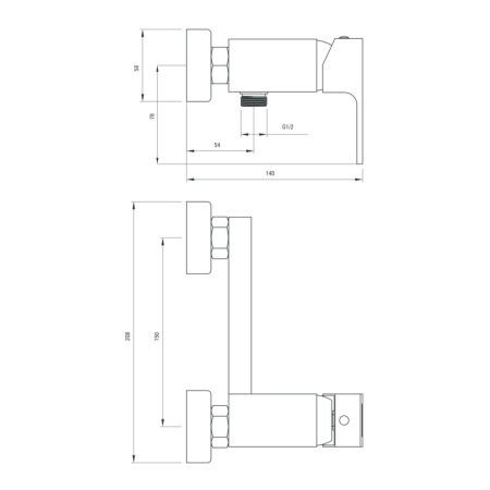 Смеситель для душа Deante ANEMON BCZ_W400 белый хром
