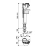 Впускной клапан нижний Alcaplast A18 3/8" с металлической резьбой для керамических бачков