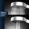 Душевая система скрытого монтажа Ideal Standard Ceraline Black 6 в 1, чёрный (верхний душ 200 мм)