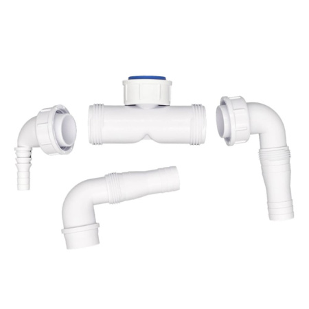 Сифон для стиральной машины и сушилки 32/40мм (резьба 1") с заглушкой McALPINE