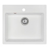 Мойка кухонная ARFEKA QUADRO белая из искусственного камня (565 х 500 х 200 мм)
