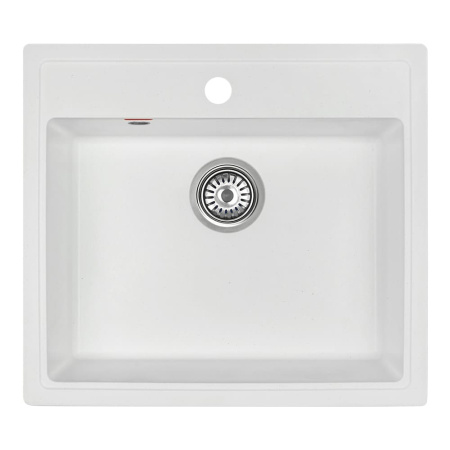 Мойка кухонная ARFEKA QUADRO белая из искусственного камня (565 х 500 х 200 мм)