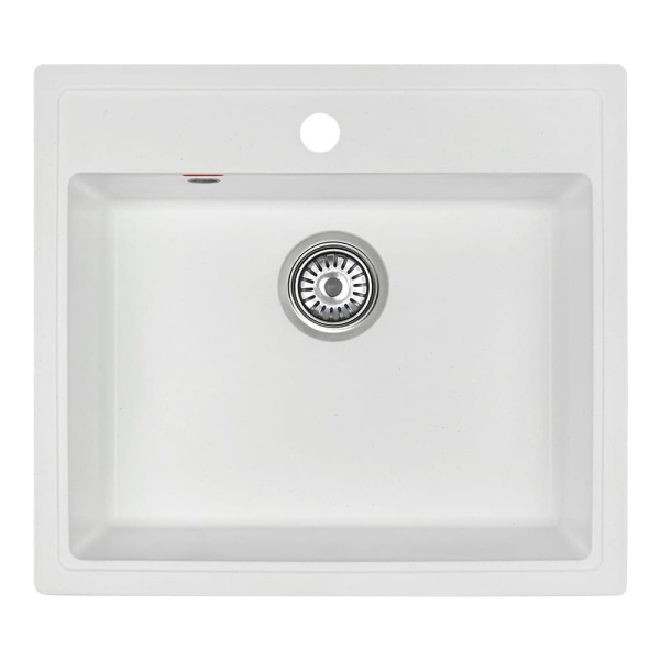 Мойка кухонная ARFEKA QUADRO белая из искусственного камня (565 х 500 х 200 мм)