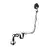 Сифон для ванны McAlpine BRASSTRAP-50-СВ, хромированная латунь