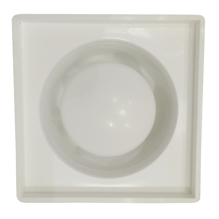 Трап для душа прямой c пластиковой решёткой 100х100 мм Good Work DN 50, белый