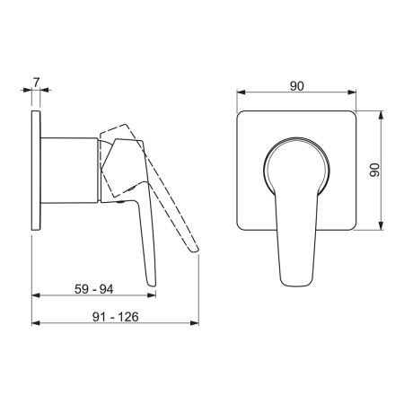 Смеситель для душа Oras Saga Style 3983H