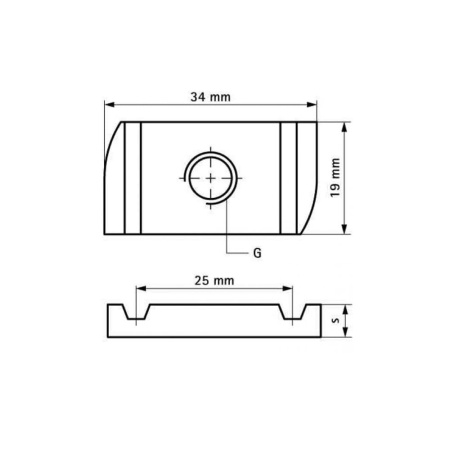 Канальная гайка M10 9 мм Walraven BIS Strut Канальная гайка M10 9 мм Walraven BIS Strut