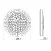Люк канализационный Ecoteck 315 кл.А15 пластиковый Люк канализационный Ecoteck 315 кл.А15 пластиковый