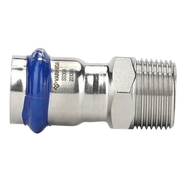 Муфта раструбная 28 мм х 1/2" НР Varmega Inox Press